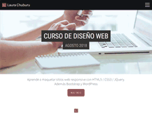 Tablet Screenshot of laurachuburu.com.ar